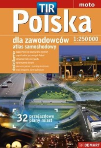POLSKA DLA ZAWODOWCÓW ATLAS SAMOCHODOWY 1:250000