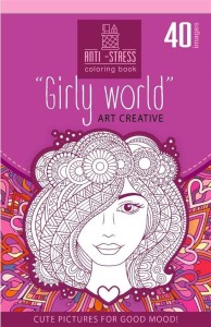KOLOROWANKA ANTYSTRESOWA 126X200 20 GIRLY WORLD