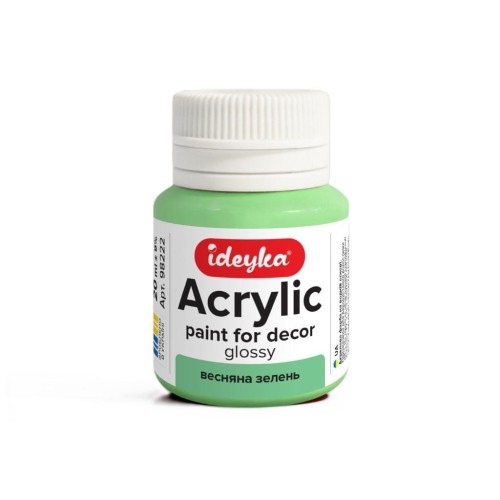 Farba akrylowa Wiosenna zieleń 20ml, Ideyka