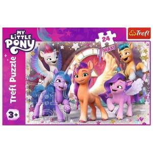 PUZZLE 24 MAXI WESOŁY DZIEŃ KUCYKÓW, TREFL