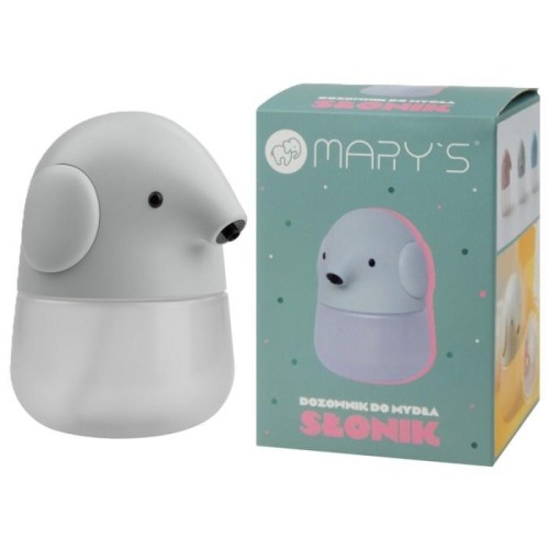Dozownik do mydła słonik szary, Mary's