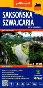 MAPA - SAKSOŃSKA SZWAJCARIA CZ. ZACHODNIA 1:25 000