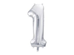 BALON FOLIOWY 1 86CM SREBRNY