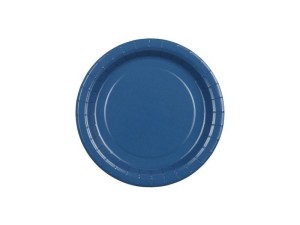 TALERZYKI PAPIEROWE GRANATOWE 18CM 6SZT
