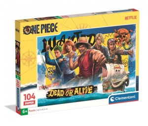 PUZZLE 104 SUPER ONE PIECE NETFLIX, CLEMENTONI