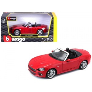 FIAT 124 SPIDER SILVER 1:24 BBURAGO, BBURAGO