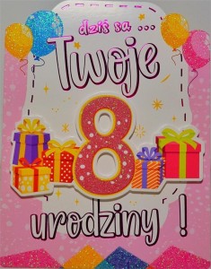 KARNET URODZINY 8