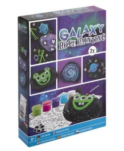 GALAXY ROCK PAINTING 3 KAMIENIE, GRAFIX