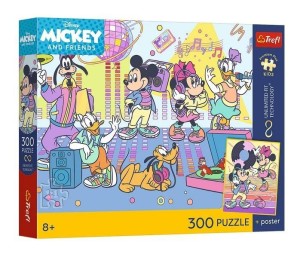 PUZZLE 300 DISNEY EKSCYTUJĄCA PRZYGODA + PLAKAT