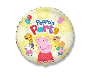 BALON FOLIOWY PEPPA PARTY'S 45CM
