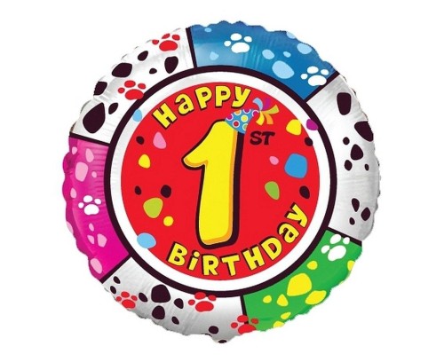Balon foliowy Happy Birthday 45cm