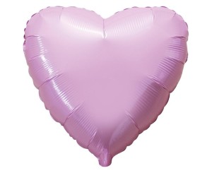 BALON FOLIOWY SERCE RÓŻOWE 45CM
