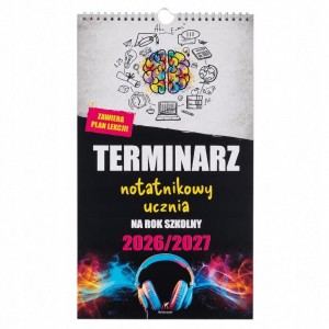TERMINARZ UCZNIA 2026/2027 NOTATNIKOWY Z PLANEM...