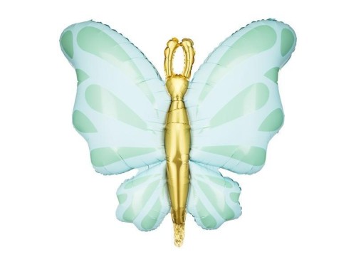 Balon foliowy Motyl 69x69cm mięta