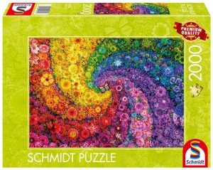PUZZLE PQ 2000 KOLOROWY WIR KWIATÓW I MOTYLI G3