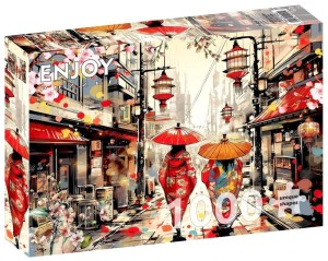 PUZZLE 1000 SPACER PO TOKIO / JAPONIA, ENJOY
