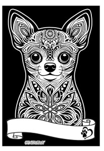 KOLOROWANKA WELWETOWA A4 CHIHUAHUA