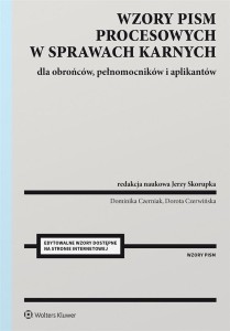 WZORY PISM PROCESOWYCH W SPRAWACH KARNYCH