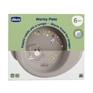 TALERZ PODGRZEWANY SZARY 6M+, CHICCO