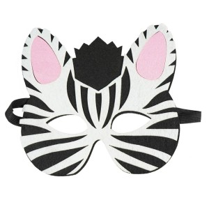FILCOWA MASKA ZWIERZĄTKA - ZEBRA