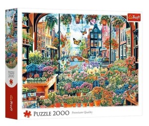 PUZZLE 2000 KWIACIARNIA W AMSTERDAMIE, TREFL