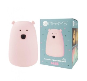 LAMPKA NOCNA LED RGB+WW + R/C MIŚ DUŻY RÓŻOWY