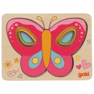 PUZZLE WARSTWOWE MOTYL, GOKI