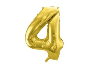 BALON FOLIOWY 4 JASNY ZŁOTY 72CM