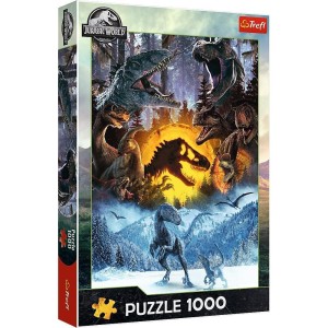 PUZZLE 1000 W ŚWIECIE PARKU JURAJSKIEGO TREFL