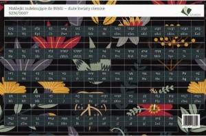 NAKLEJKI INDEKSUJĄCE DO BIBLII - DUŻE KWIATY