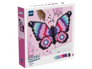 KLOCKI PLUS-PLUS PUZZLE BY NUMBER - MOTYL 800EL.