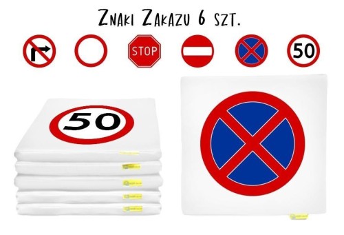 Poduszki Znaki Drogowe 3cm 6szt, Akson