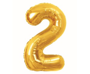 BALON FOLIOWY B&C 2 ROYAL GOLD 85CM