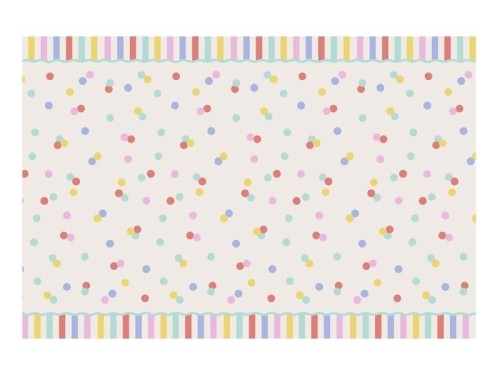 Obrus papierowy Konfetti 180x120cm