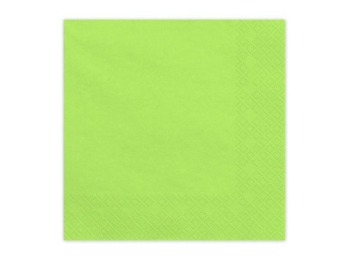 Serwetki papierowe jasny zielony 33x33cm 20szt
