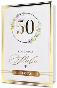 KARNET ROCZNICA ŚLUBU 50