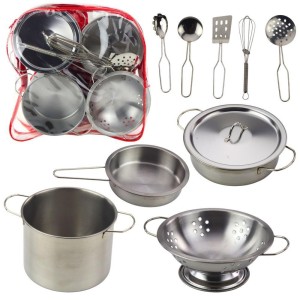 ZESTAW KUCHENNY METALOWY 12EL, LEANTOYS