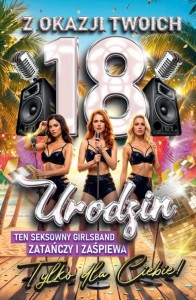 KARNET URODZINY 18 2K GIRLSBAND
